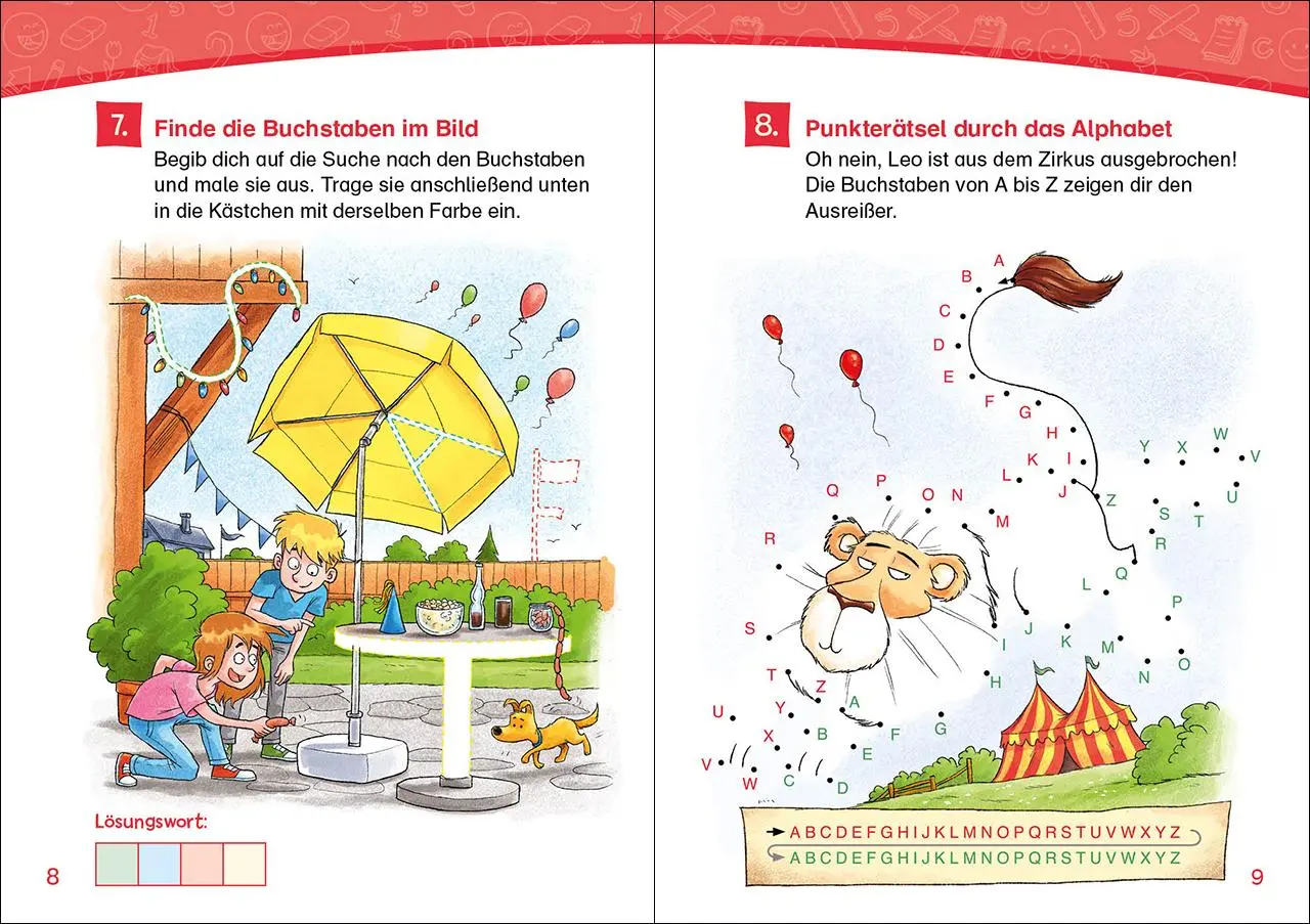 Bild: 9783743211858 | Leselöwen Rätsel-Rallye für Erstleser - 1. Klasse (Hellblau) | Buch