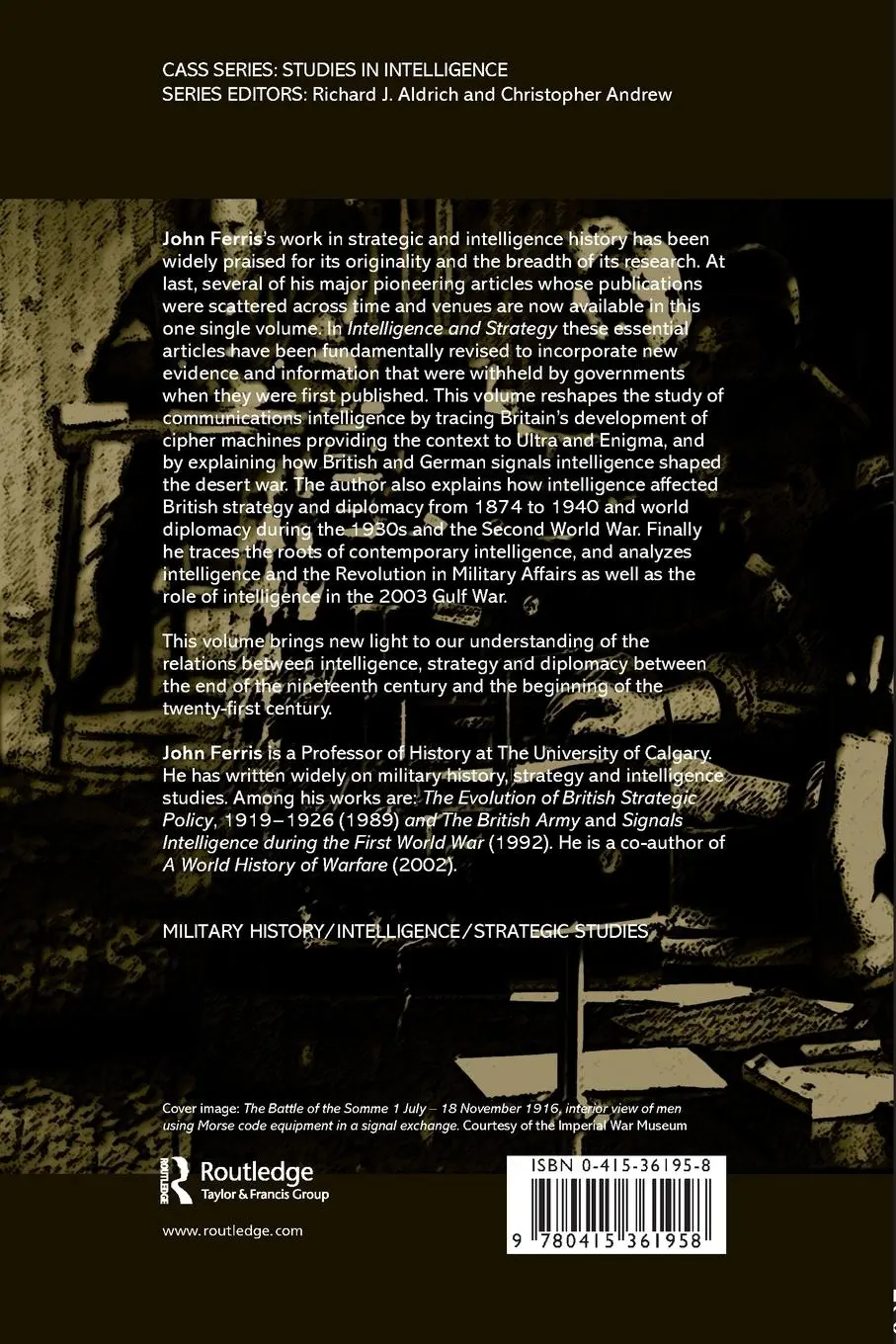 Rückseite: 9780415361958 | Intelligence and Strategy | Selected Essays | John Ferris | Buch