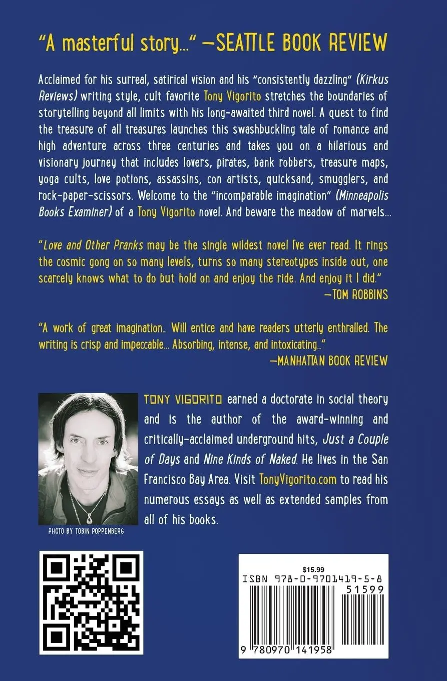 Rückseite: 9780970141958 | Love and Other Pranks | Tony Vigorito | Taschenbuch | Englisch | 2017
