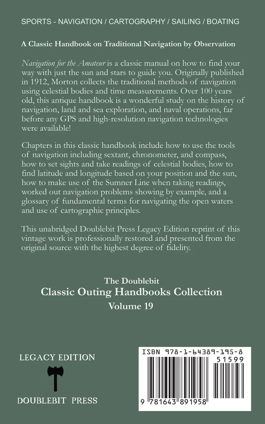 Rückseite: 9781643891958 | Navigation for the Amateur (Legacy Edition) | E. T. Morton | Buch