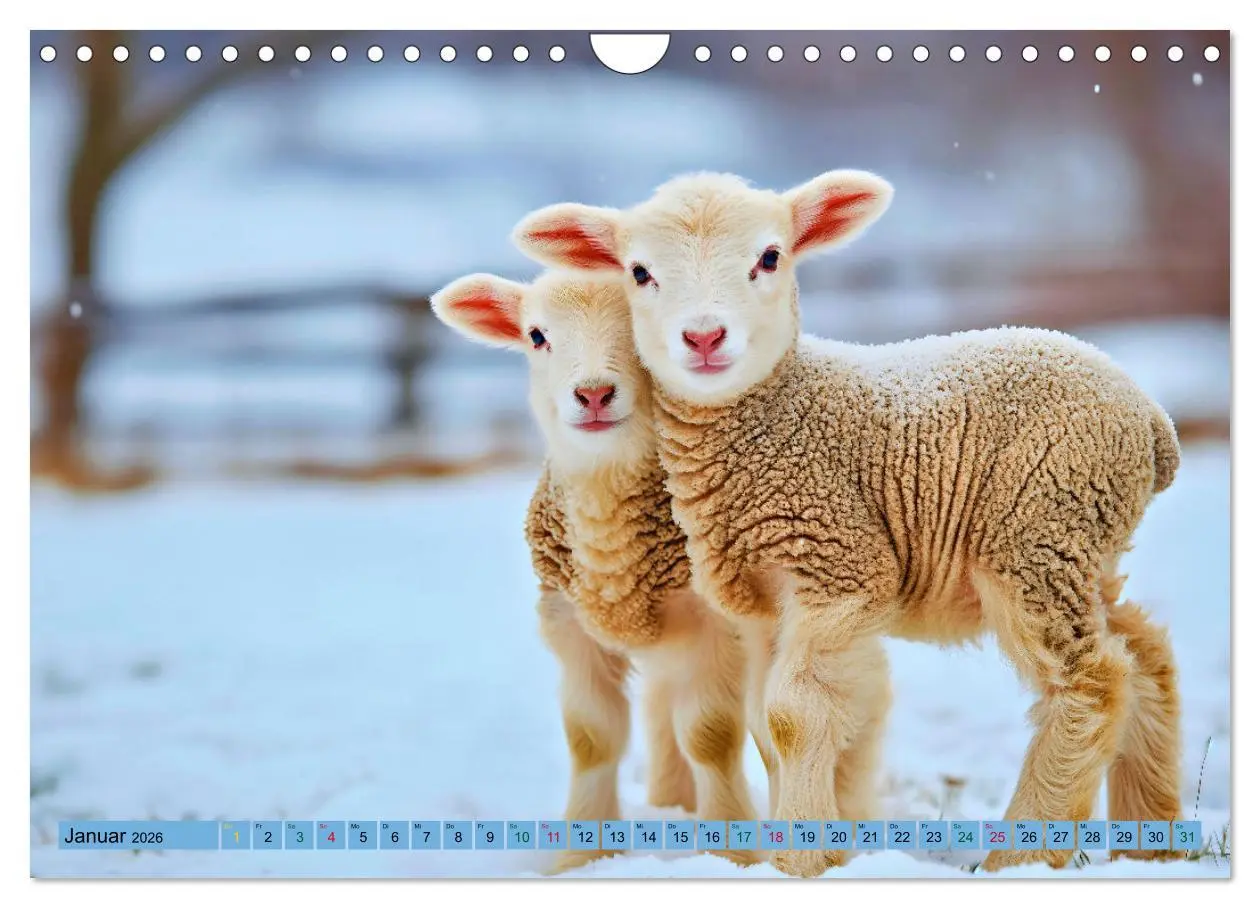 Bild: 9783457331958 | Tierkinder auf dem Land (Wandkalender 2026 DIN A4 quer), CALVENDO...