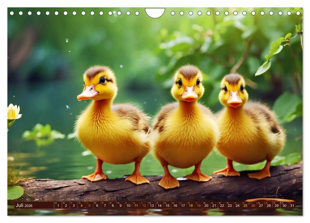 Bild: 9783457331958 | Tierkinder auf dem Land (Wandkalender 2026 DIN A4 quer), CALVENDO...
