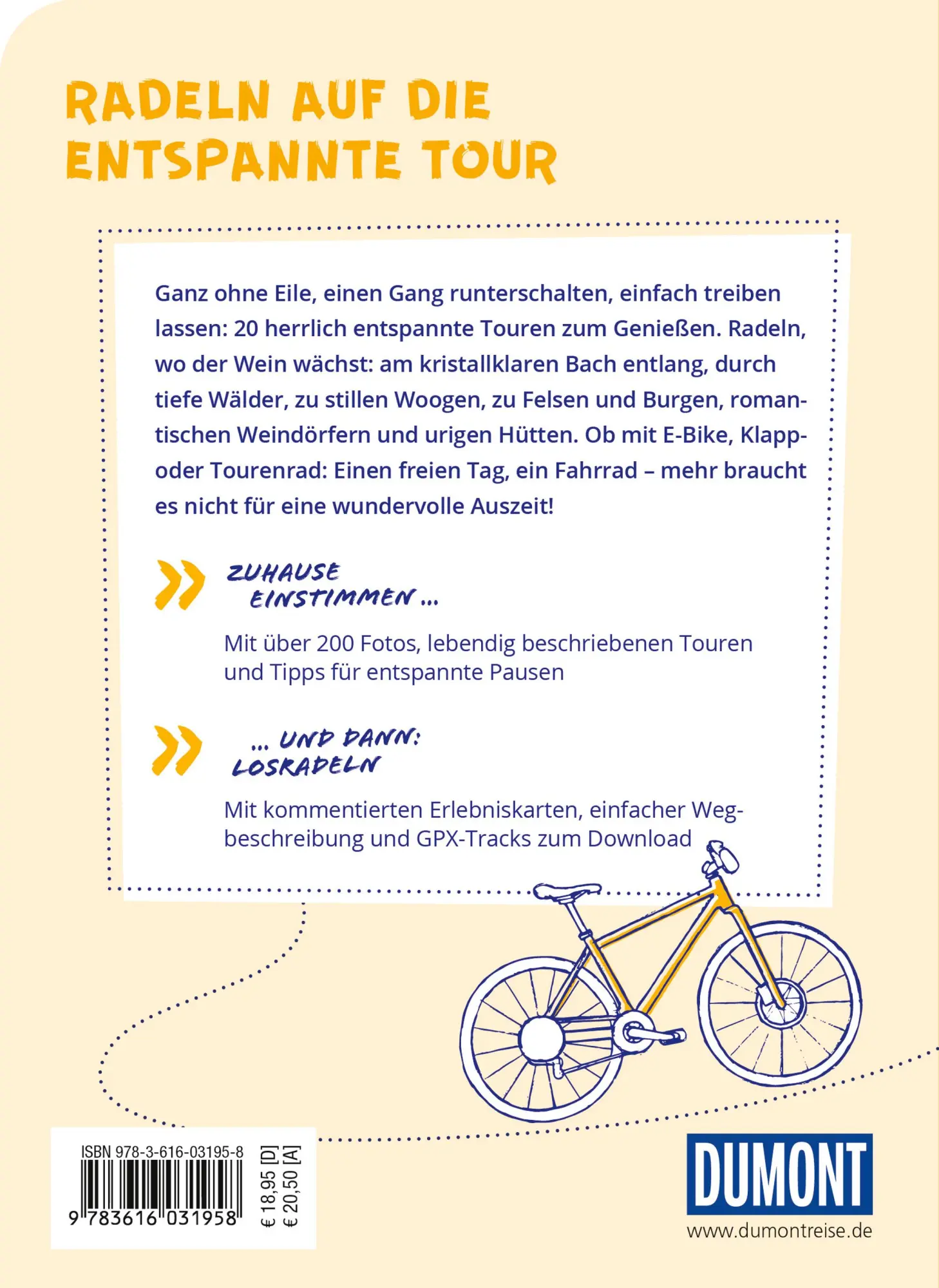 Rückseite: 9783616031958 | DUMONT Radelzeit in der Pfalz | Thomas Diehl | Taschenbuch | 224 S.