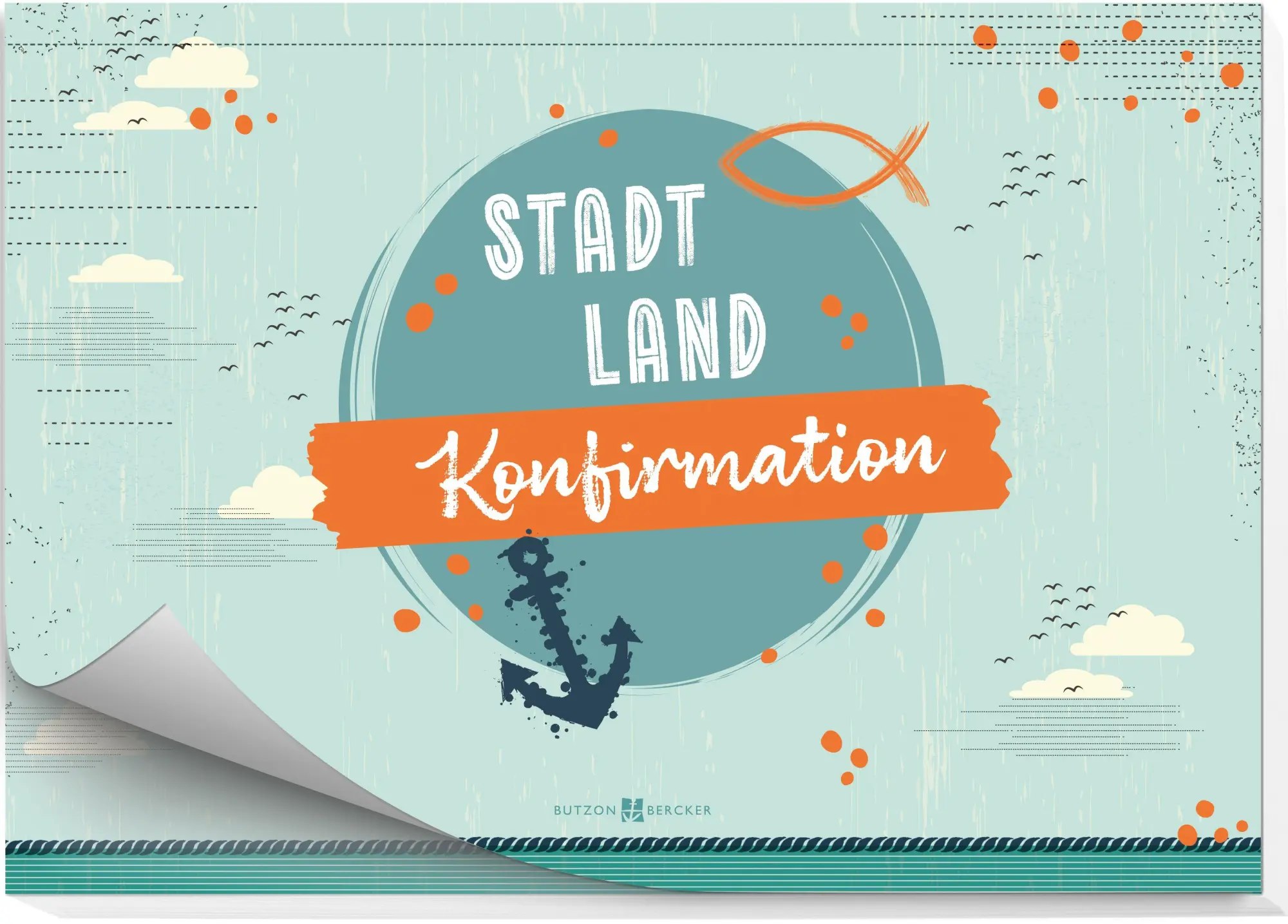 Cover: 4036526782058 | Stadt - Land - Konfirmation | Spielblock | Spiel | 50 S. | Deutsch