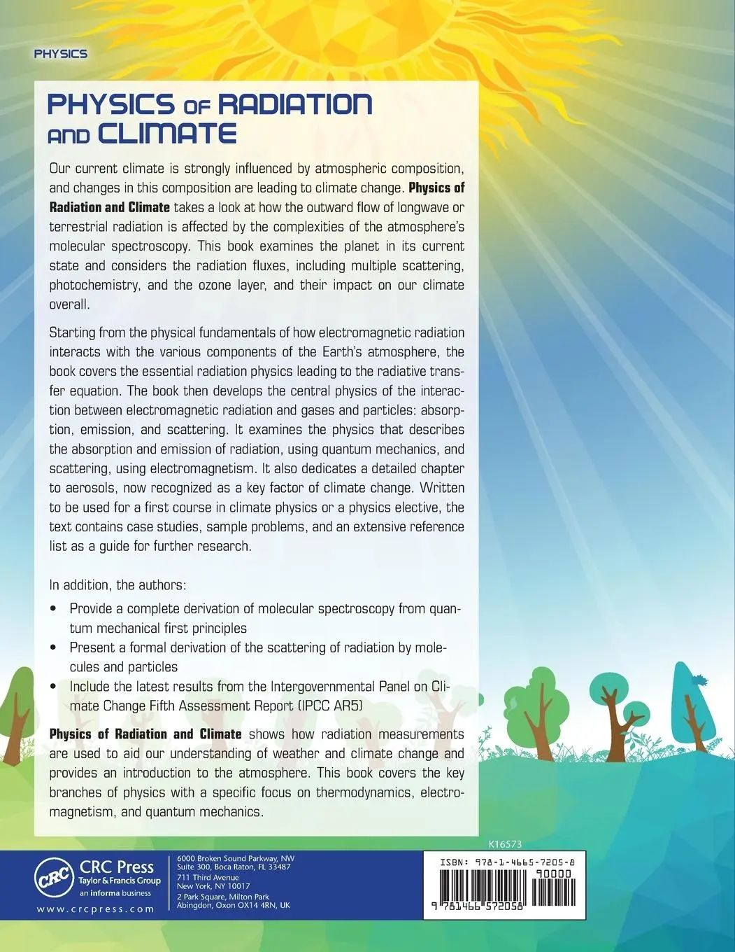 Rückseite: 9781466572058 | Physics of Radiation and Climate | Michael A. Box (u. a.) | Buch