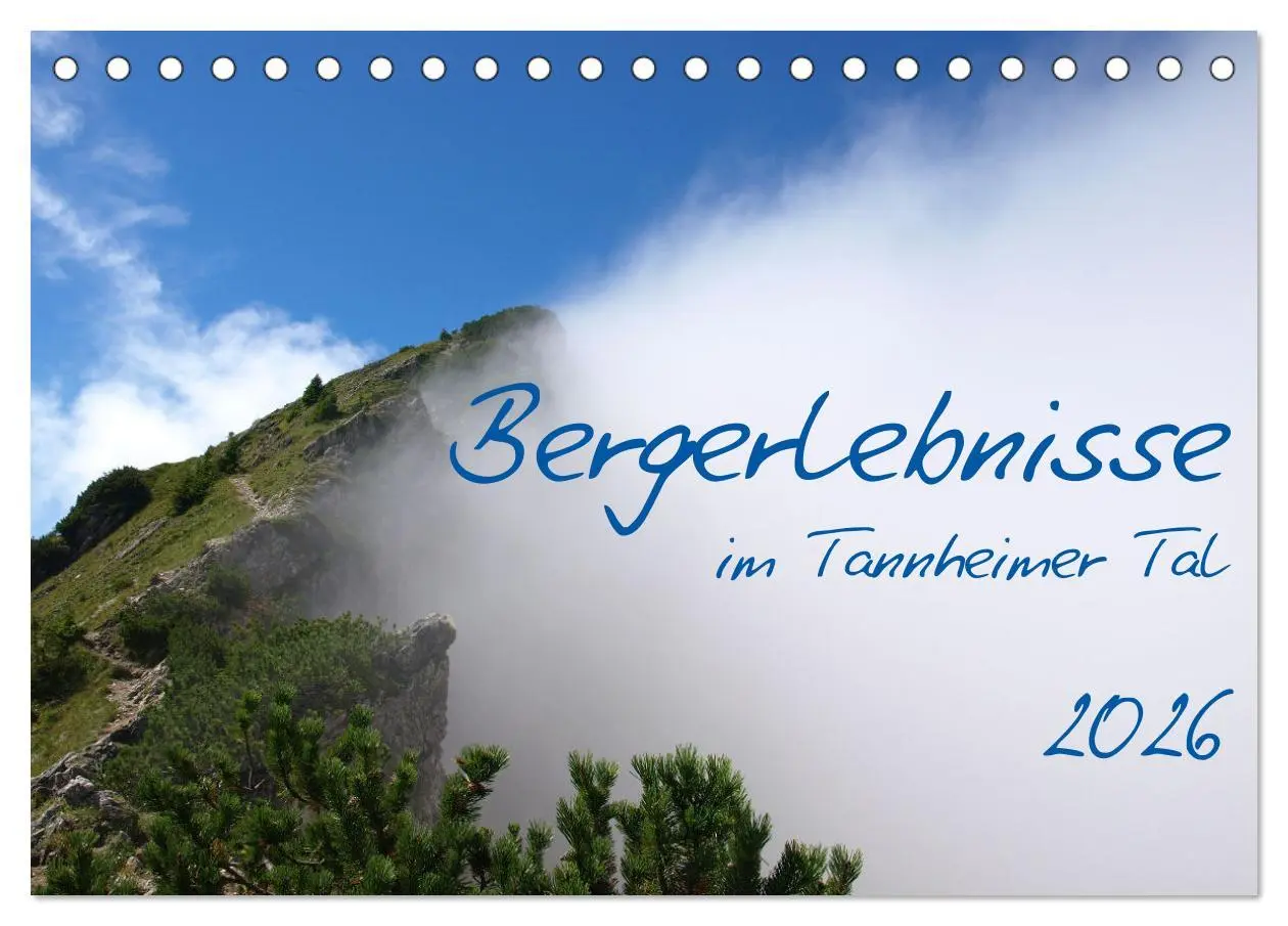 Cover: 9783457602058 | Bergerlebnisse im Tannheimer Tal (Tischkalender 2026 DIN A5 quer),...