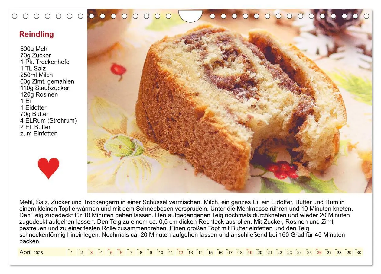 Bild: 9783457772058 | Delikates Österreich. Küchenkalender mit den klassischen Süßspeisen...