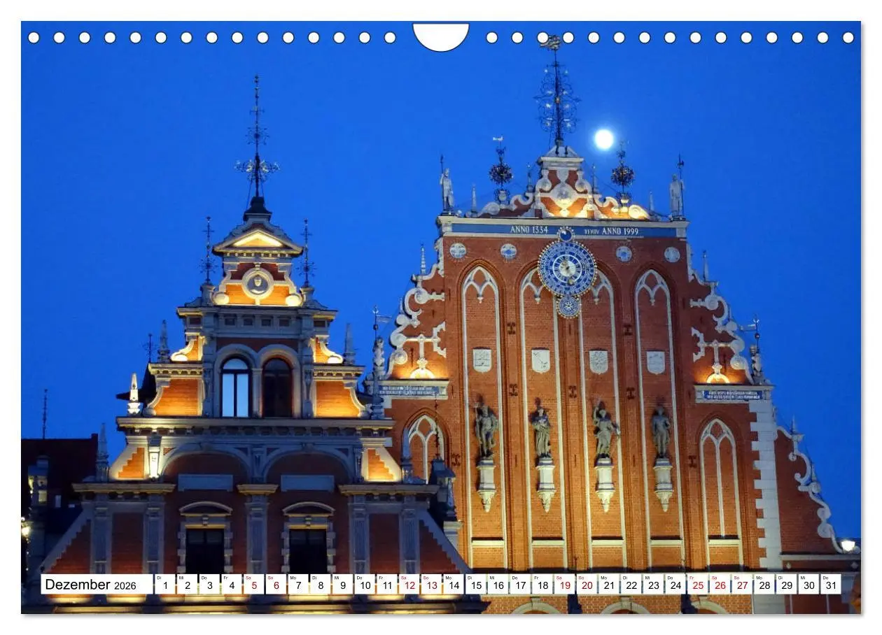 Bild: 9783457842058 | Glanzlichter Rigas - Lettlands prachtvolle Hauptstadt (Wandkalender...
