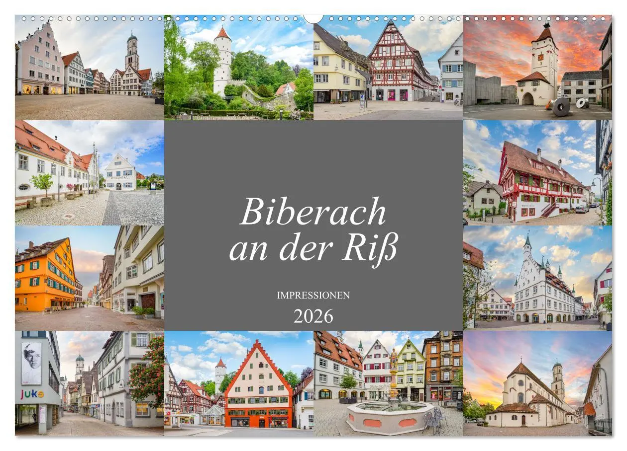 Cover: 9783457912058 | Biberach an der Riß Impressionen (Wandkalender 2026 DIN A2 quer),...
