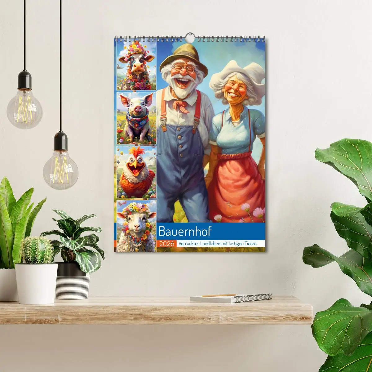 Bild: 9783516312058 | Bauernhof. Verrücktes Landleben mit lustigen Tieren (Wandkalender...