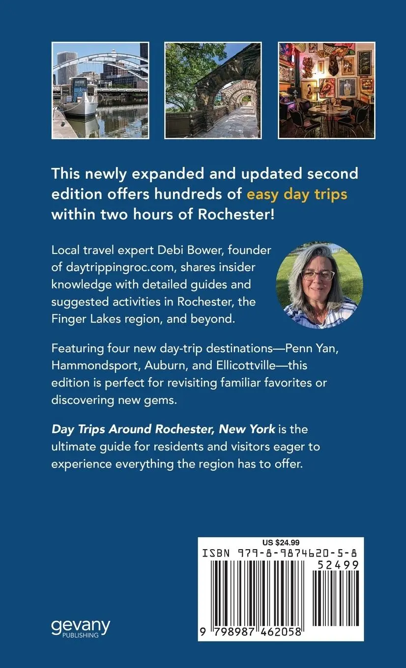 Rückseite: 9798987462058 | Day Trips Around Rochester, New York | Debi Bower | Buch | Englisch