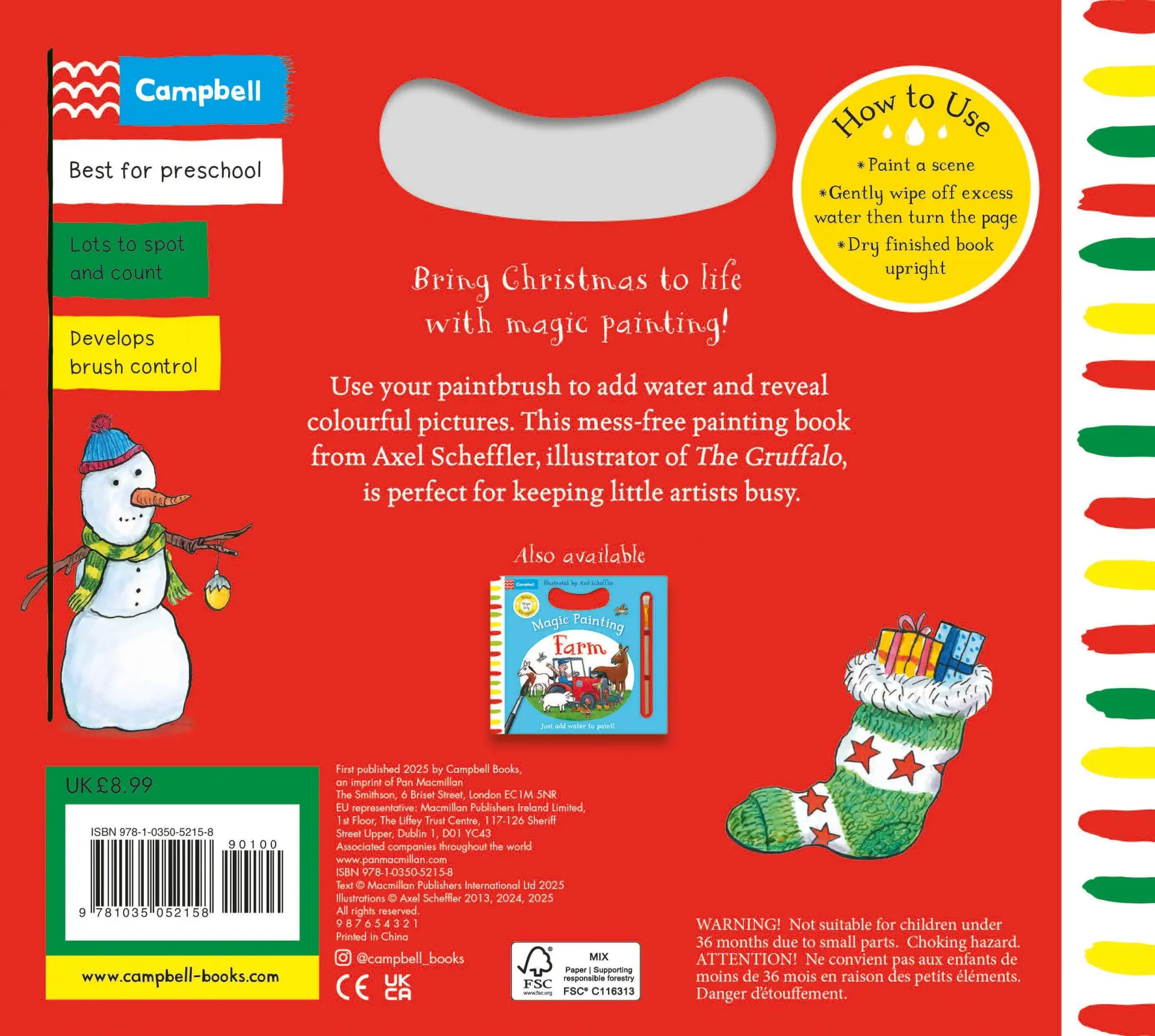 Bild: 9781035052158 | Christmas Magic Painting | Just add water to paint! | Campbell Books