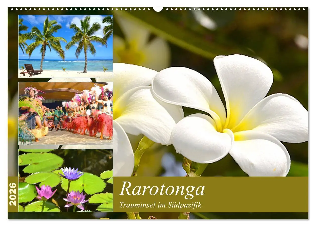 Cover: 9783457832158 | Rarotonga - Trauminsel im Südpazifik. (Wandkalender 2026 DIN A2...