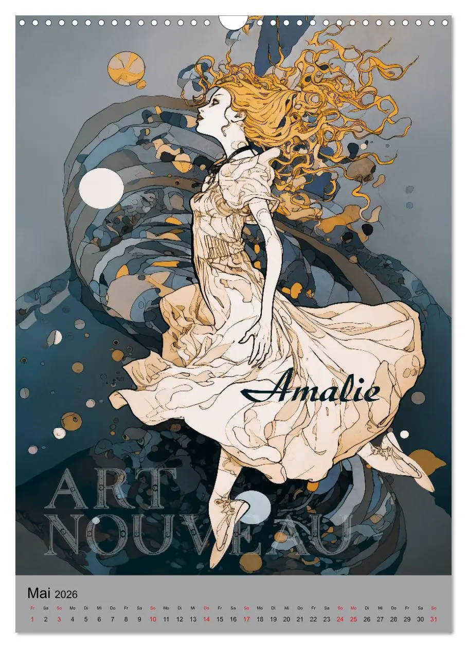 Bild: 9783516302158 | Art Nouveau - Galerie der Schönheiten (Wandkalender 2026 DIN A3...