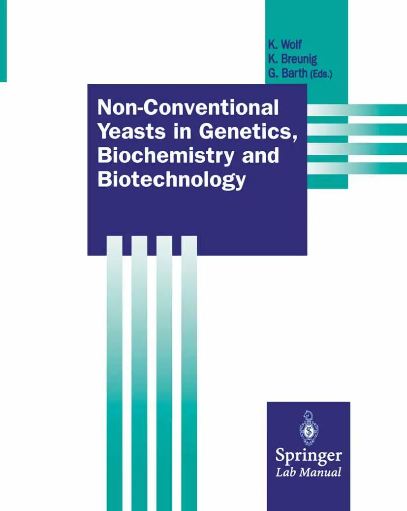 Cover: 9783540442158 | Non-Conventional Yeasts in Genetics, Biochemistry and Biotechnology