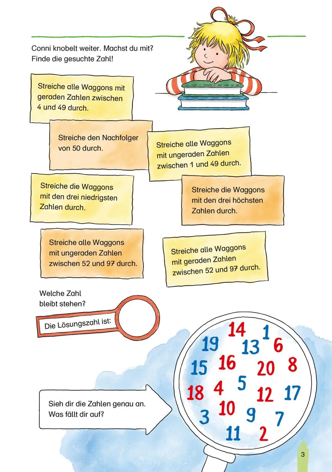 Bild: 9783551192158 | Conni Gelbe Reihe (Beschäftigungsbuch): Rechnen von 1 bis 100 | 24 S.