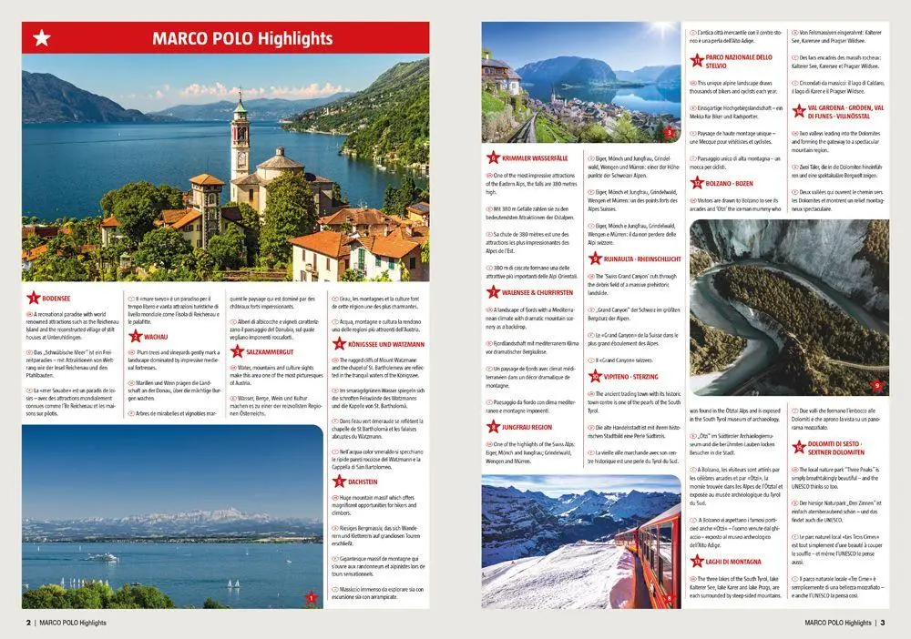 Bild: 9783575022158 | MARCO POLO Reiseatlas Alpen, Norditalien 1:300.000 | Taschenbuch