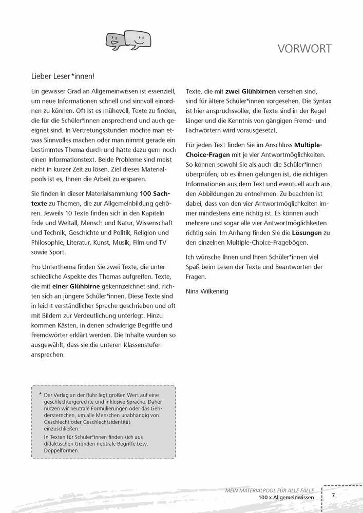 Bild: 9783834642158 | Mein Material-Pool für alle Fälle - 100 x Allgemeinwissen | Wilkening