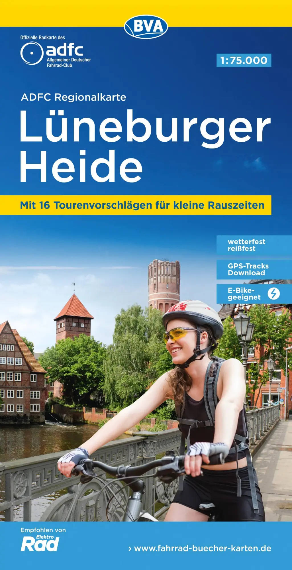 Cover: 9783969902158 | ADFC-Regionalkarte Lüneburger Heide, 1:75.000, mit...