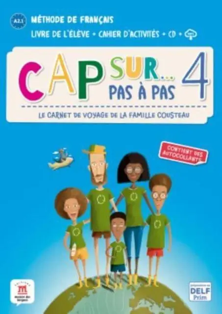 Cover: 9788418032158 | Cap sur... pas a pas 4 | Livre de l'eleve + Cahier d'activites + mp3