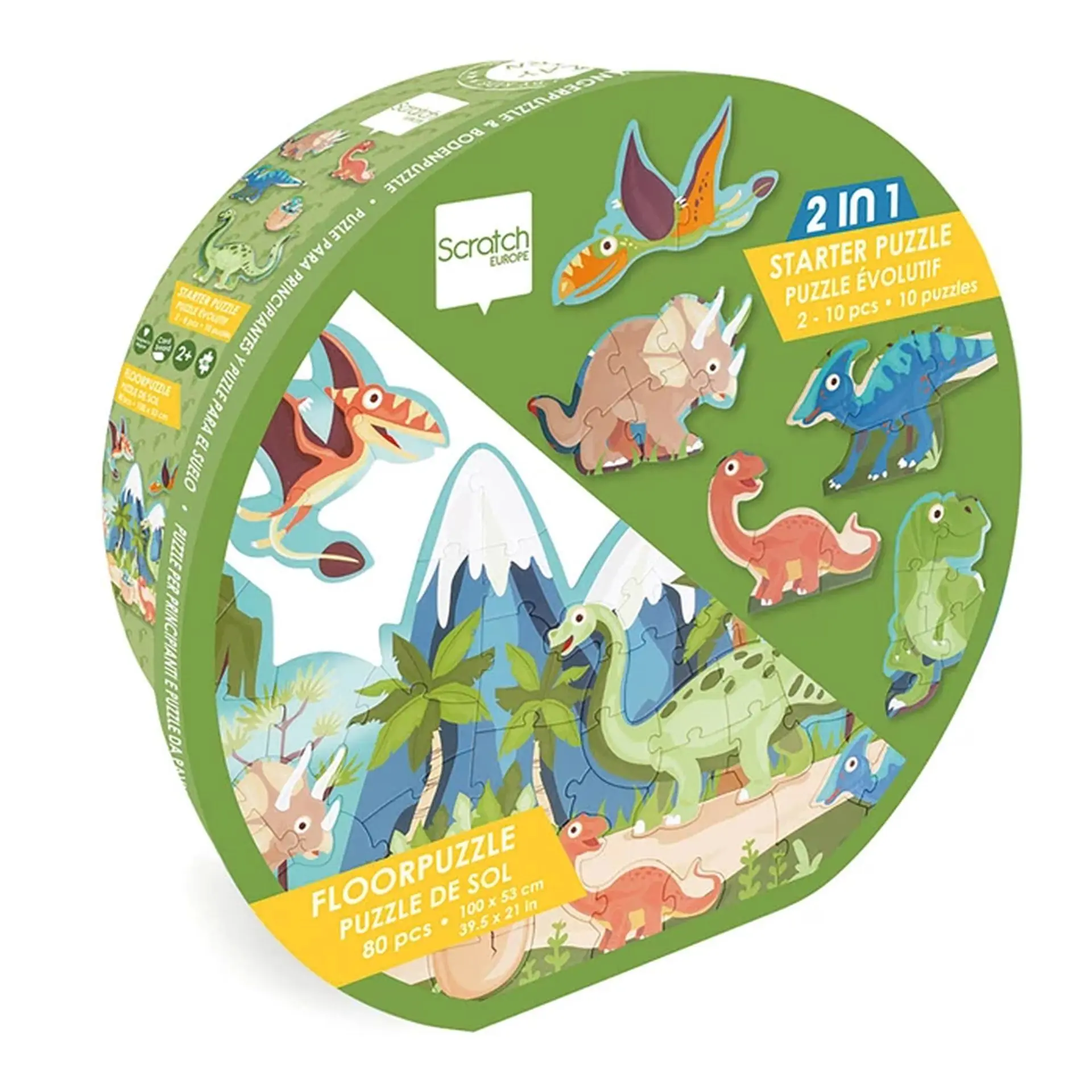 Cover: 5414561812258 | 2in1 Bodenpuzzle Dino | Puzzle | 276181225 | SCRATCH