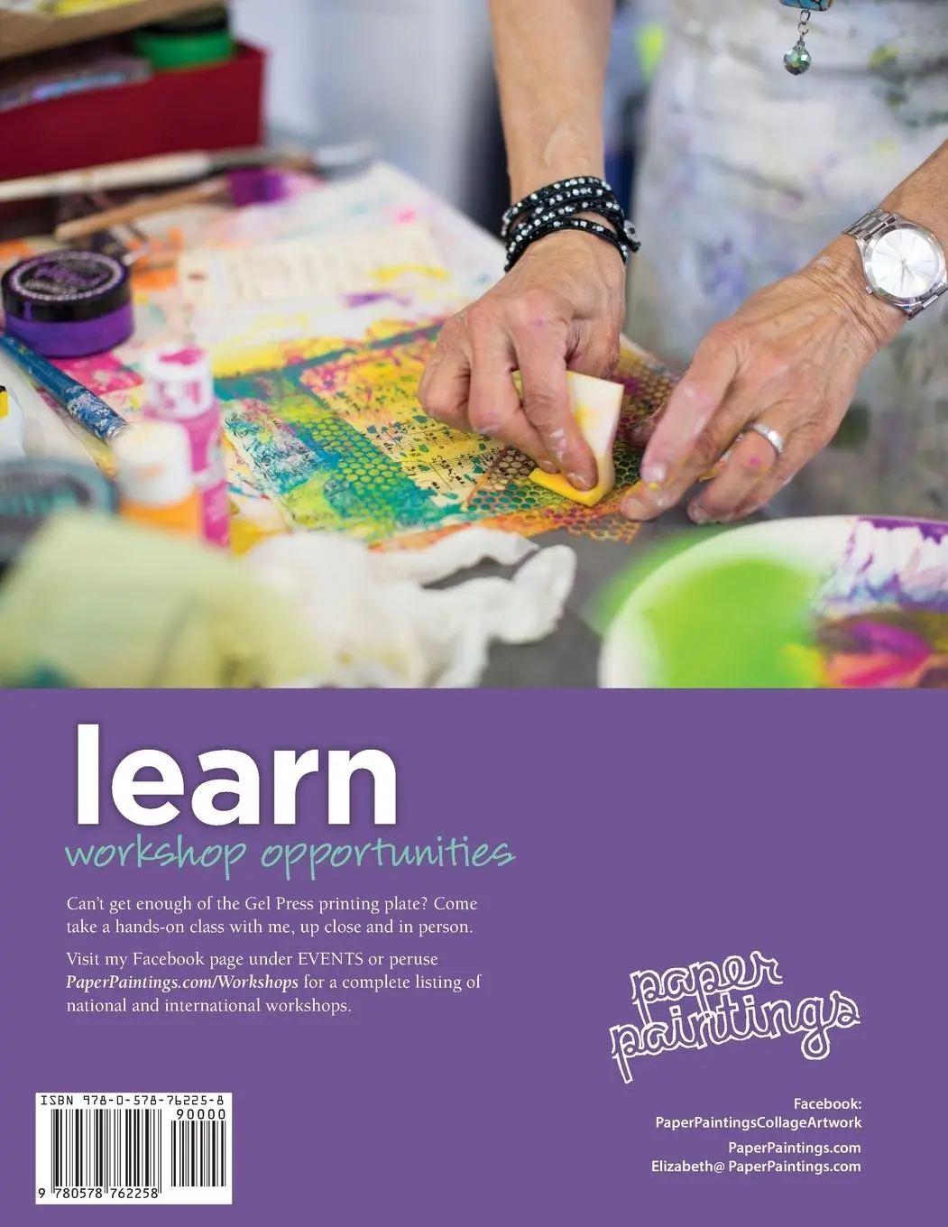 Rückseite: 9780578762258 | Painterly Gel Prints | Mono-printing plate how-to | Hilaire | Buch