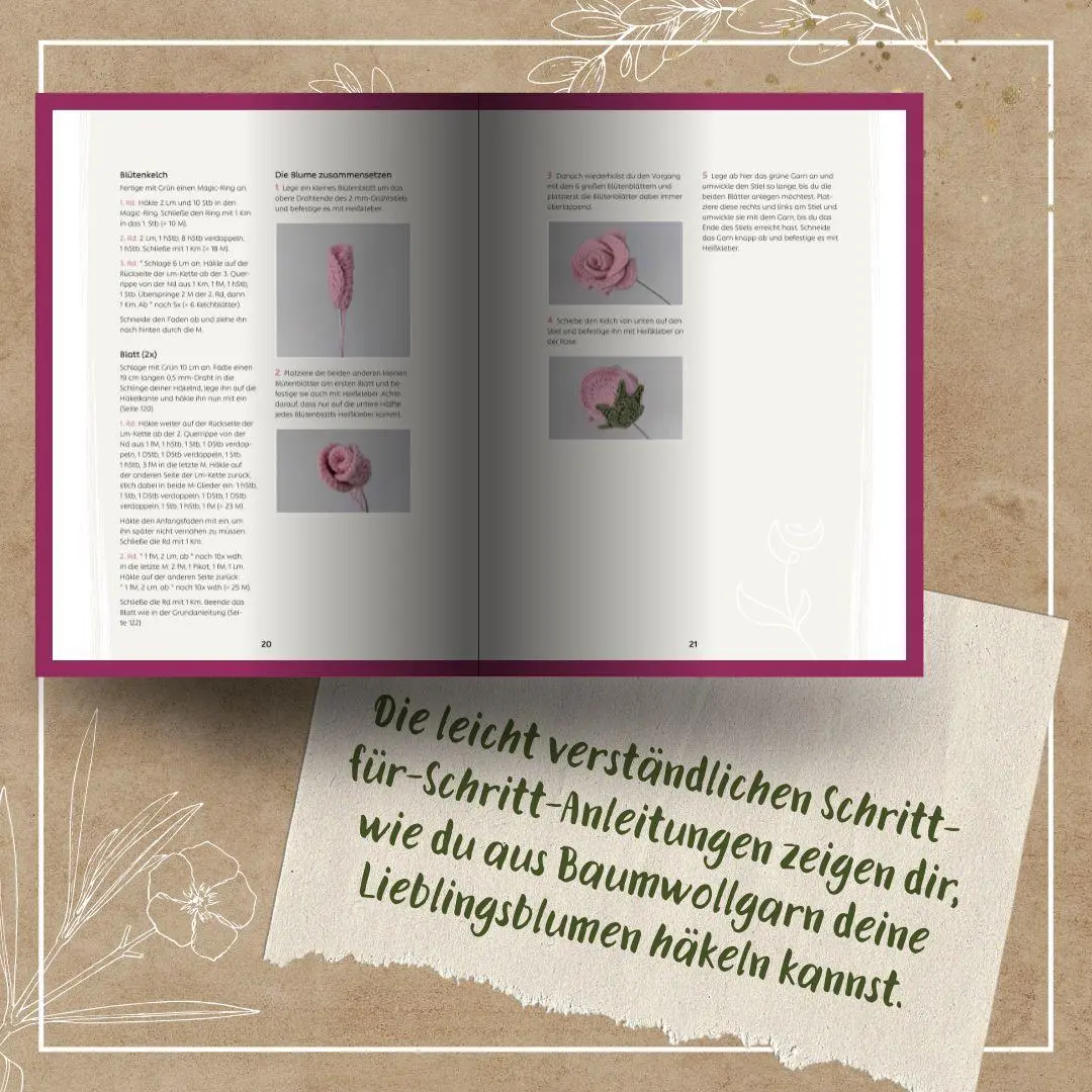 Bild: 9783735872258 | Romantische Blumen häkeln | Mit vielen Anwendungsideen | Sophie Yüksel