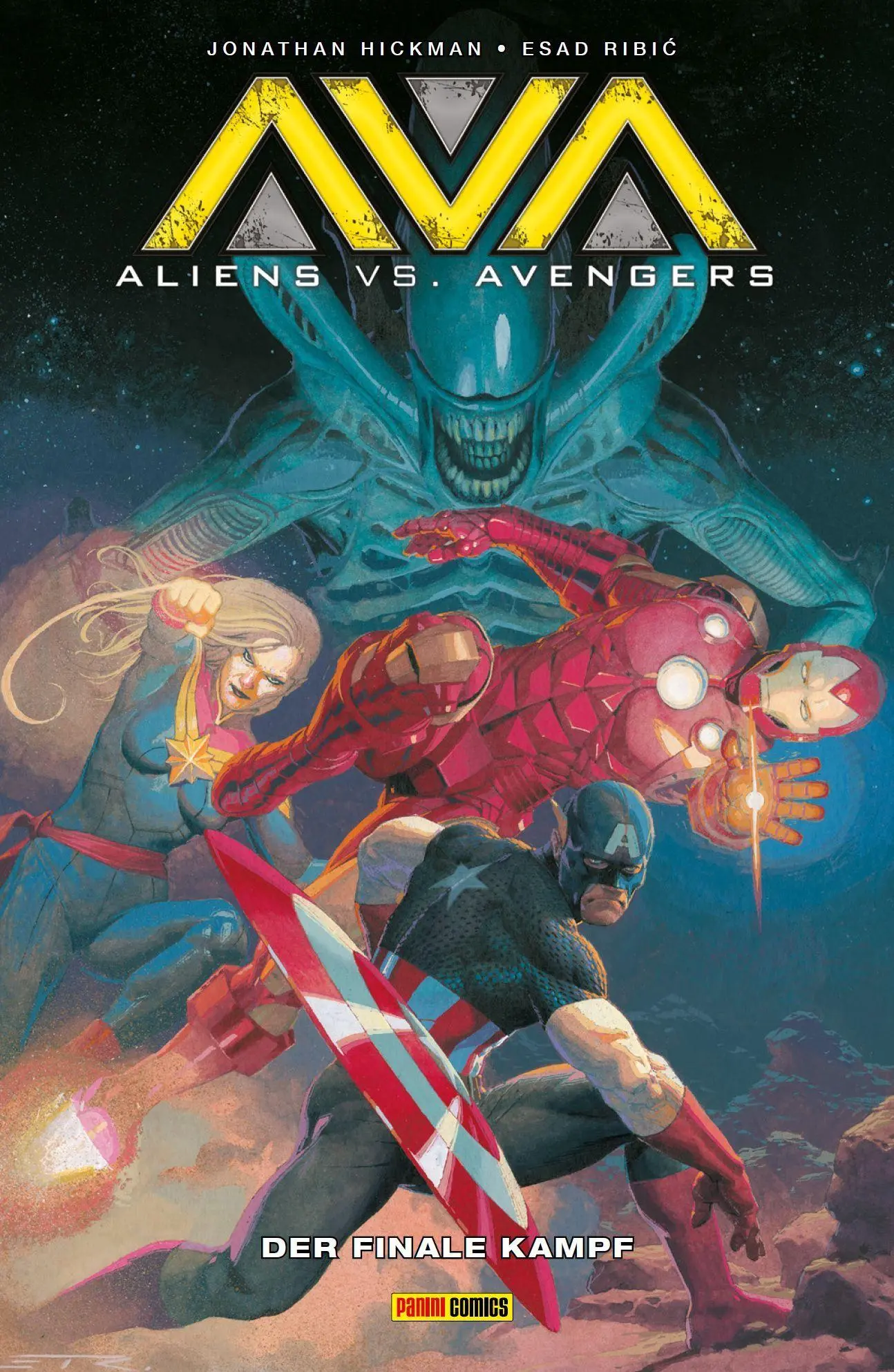 Cover: 9783741642258 | Aliens vs. Avengers: Der finale Kampf | Jonathan Hickman (u. a.)