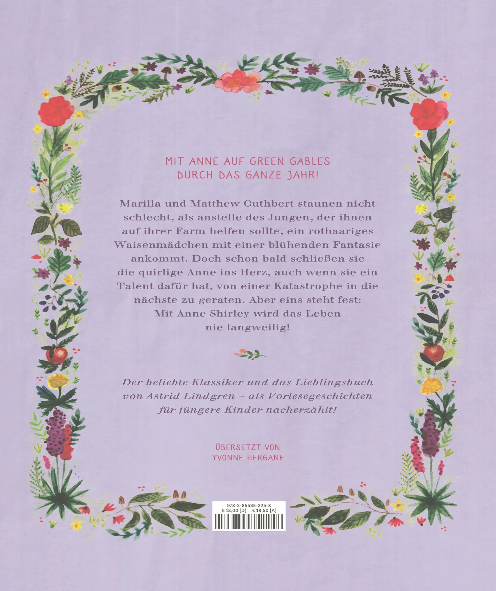 Rückseite: 9783855352258 | Anne auf Green Gables - Sammelband | Kallie George | Buch | 172 S.
