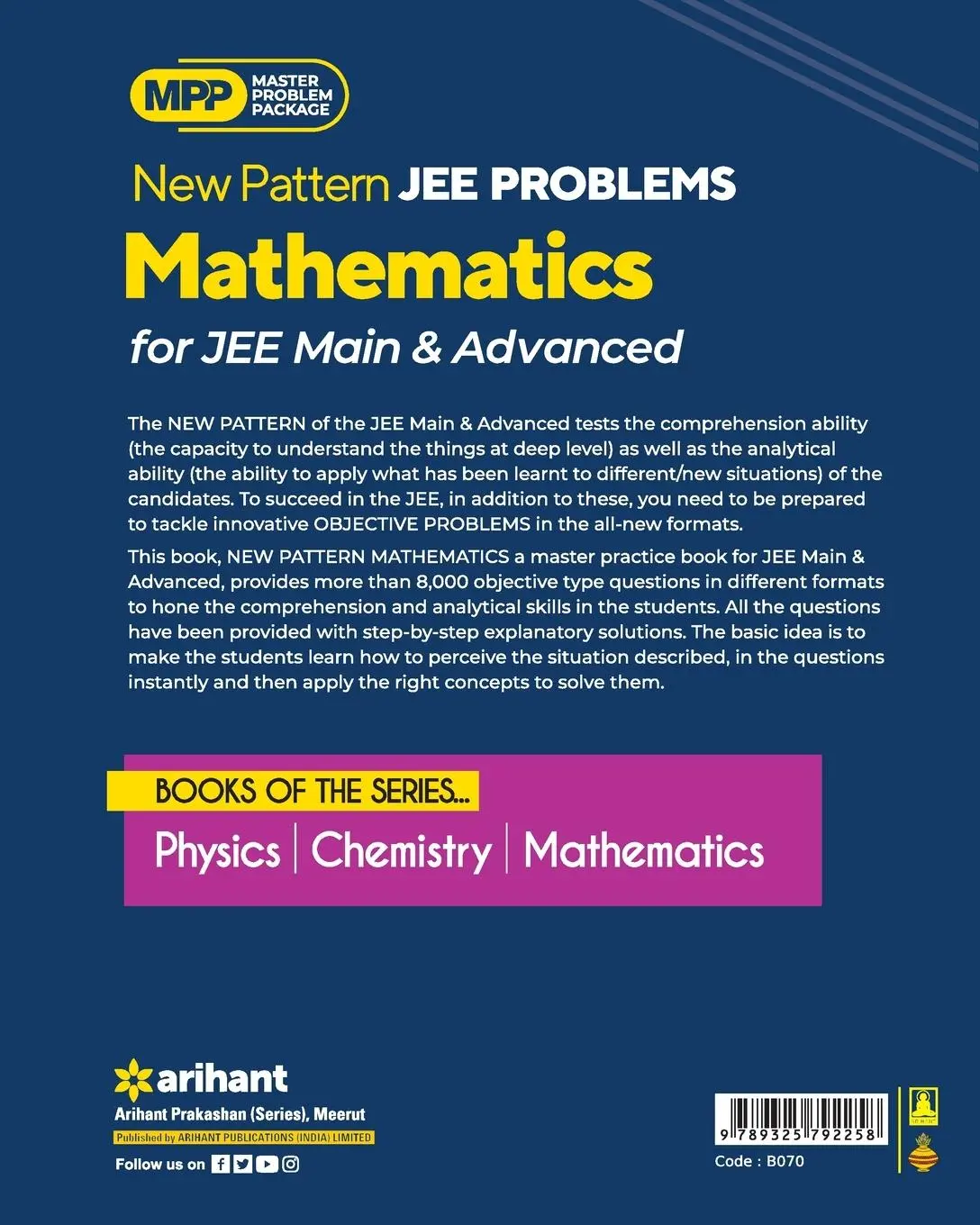 Rückseite: 9789325792258 | New Pattern IIT JEE Mathematics | Sk Goyal | Taschenbuch | Englisch