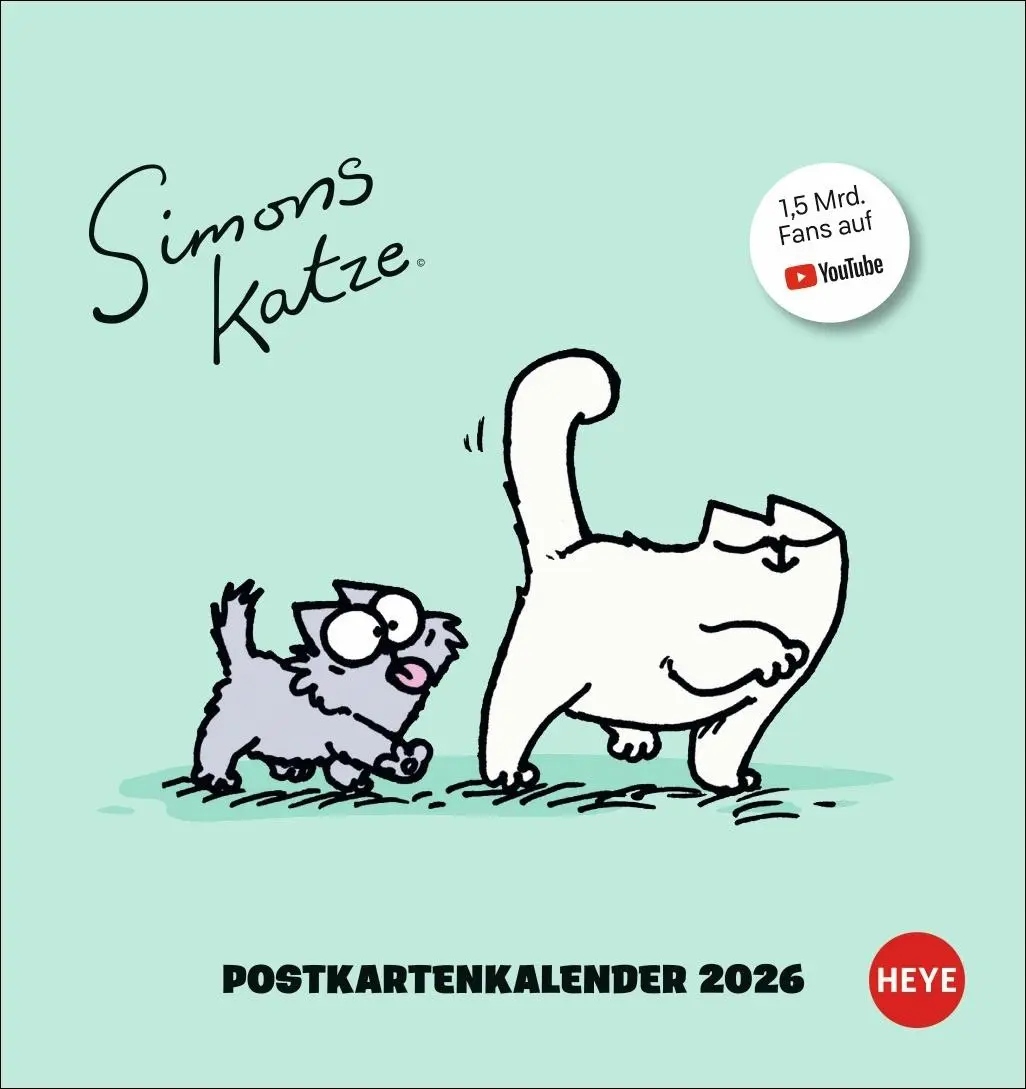 Cover: 9783756412358 | Simons Katze Postkartenkalender 2026 | Simon Tofield | Kalender | 2026