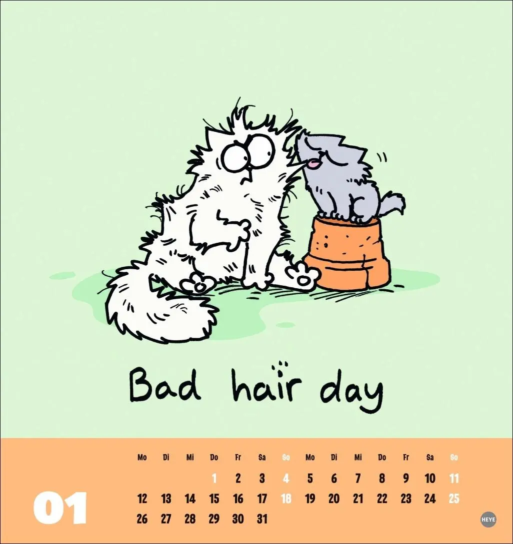 Bild: 9783756412358 | Simons Katze Postkartenkalender 2026 | Simon Tofield | Kalender | 2026