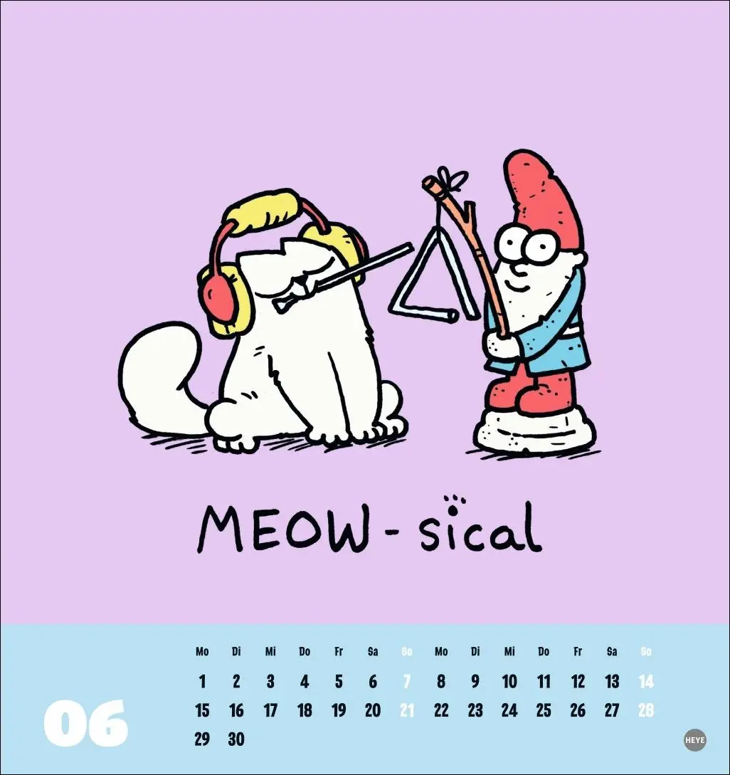 Bild: 9783756412358 | Simons Katze Postkartenkalender 2026 | Simon Tofield | Kalender | 2026