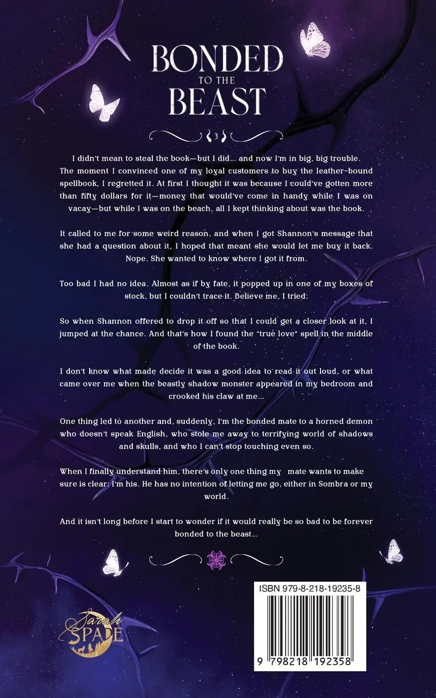 Rückseite: 9798218192358 | Bonded to the Beast | Sarah Spade | Taschenbuch | Englisch | 2023
