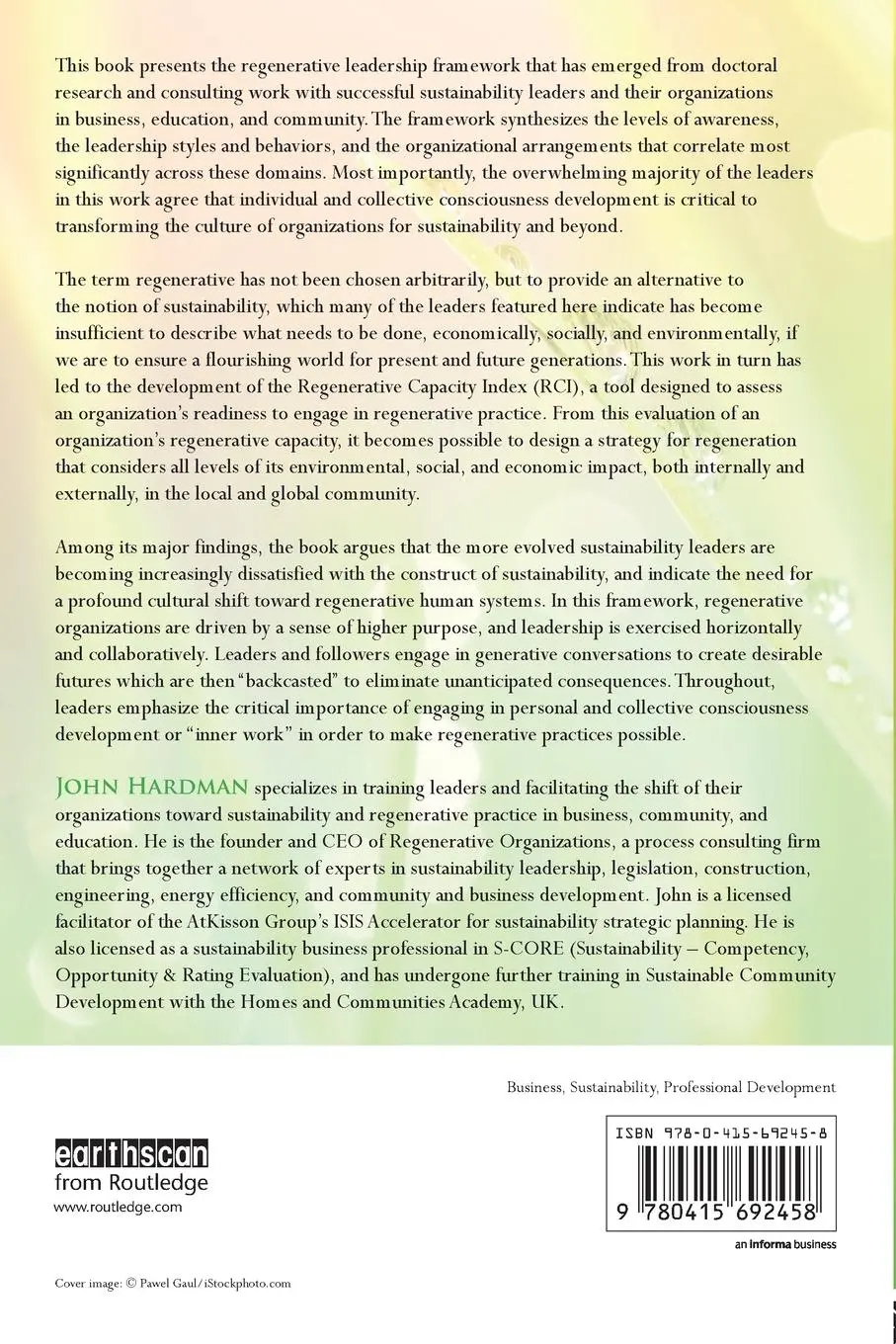 Rückseite: 9780415692458 | Leading For Regeneration | John Hardman | Taschenbuch | Englisch