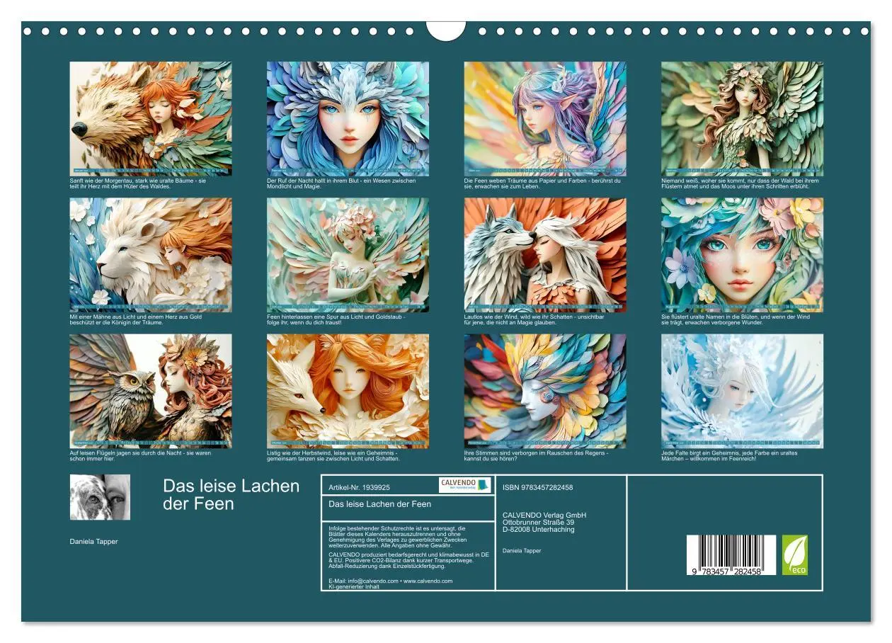 Bild: 9783457282458 | Das leise Lachen der Feen (Wandkalender 2026 DIN A3 quer), CALVENDO...