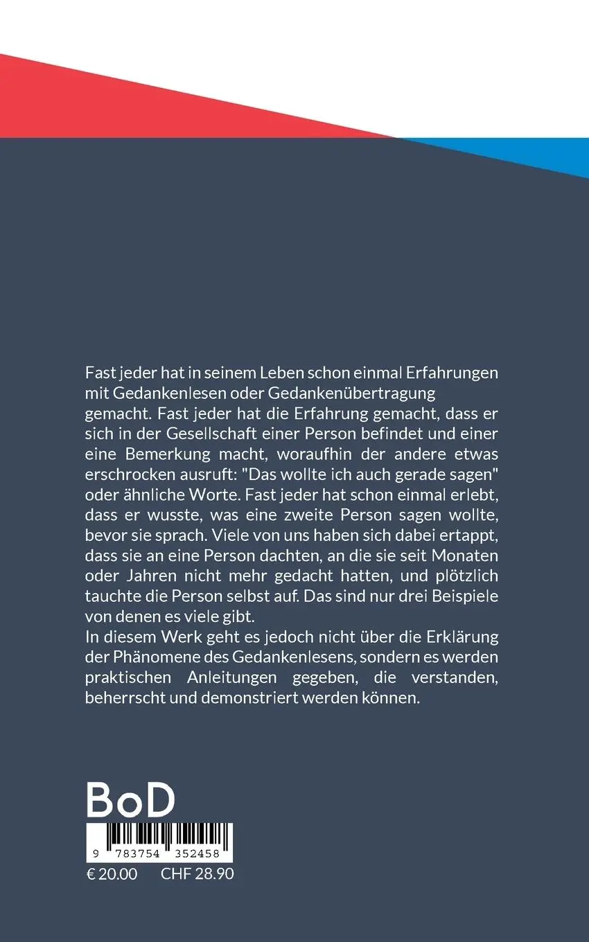 Rückseite: 9783754352458 | Praktisches Gedankenlesens | Atkinson William Walker | Taschenbuch