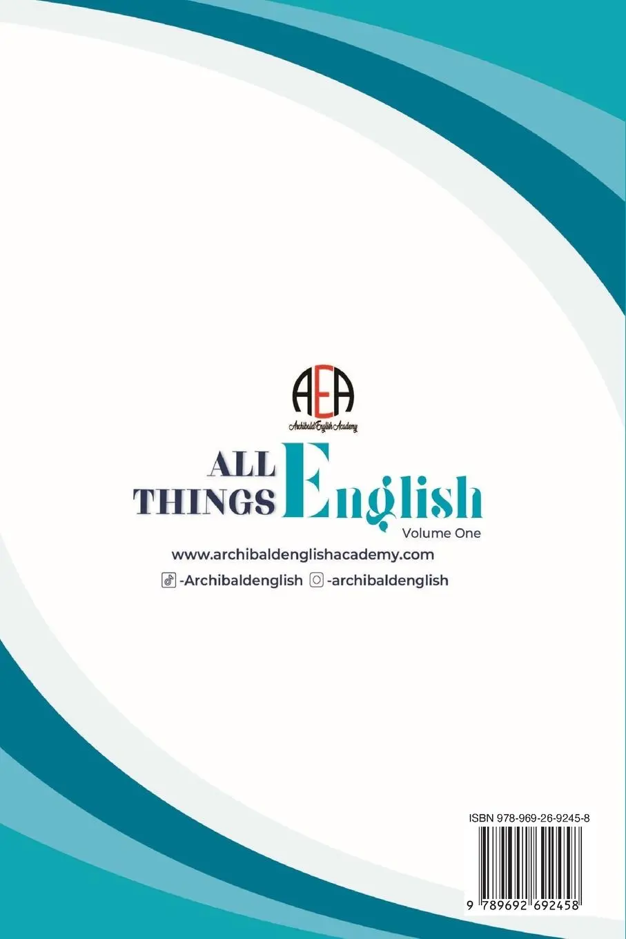 Rückseite: 9789692692458 | All Things English | Akbar Archibald | Taschenbuch | Englisch | 2022