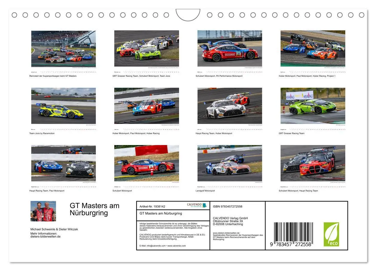 Bild: 9783457272558 | GT Masters am Nürburgring (Wandkalender 2026 DIN A4 quer), CALVENDO...