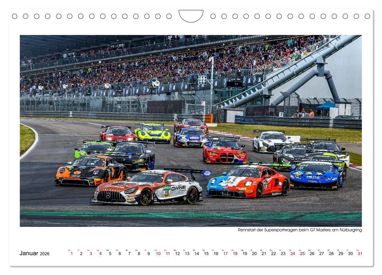 Bild: 9783457272558 | GT Masters am Nürburgring (Wandkalender 2026 DIN A4 quer), CALVENDO...