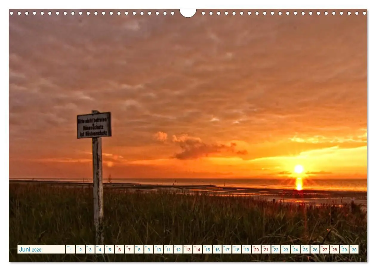 Bild: 9783457892558 | Sonnenuntergänge, an der Nordseeküste vor Cuxhaven (Wandkalender...