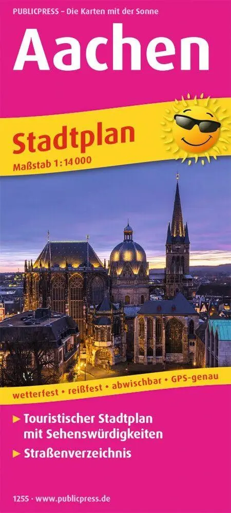 Cover: 9783961322558 | Aachen. Stadtplan 1:14 000 | (Land-)Karte | Stadtplan (PUBLICPRESS)