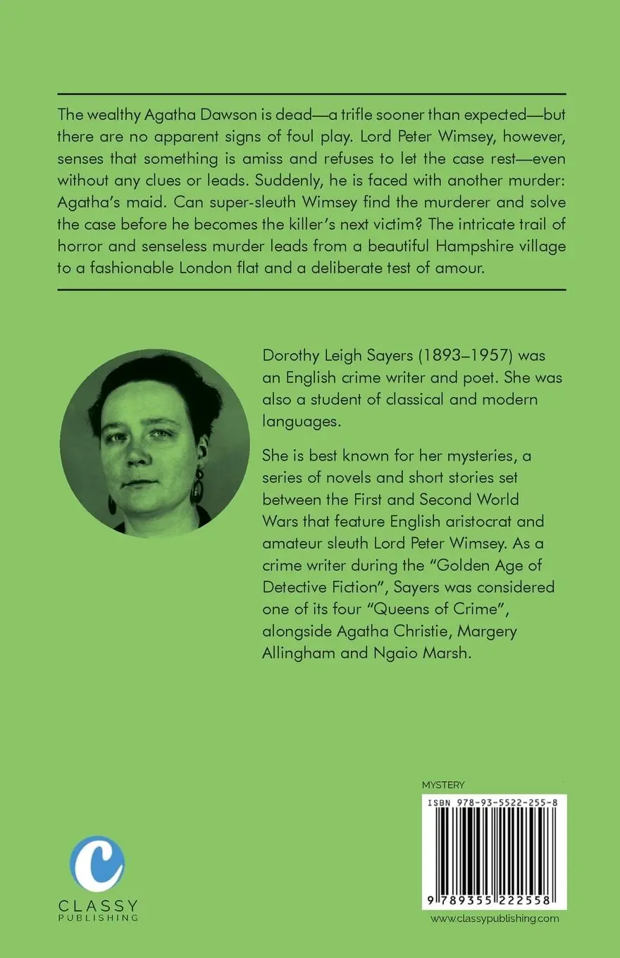 Rückseite: 9789355222558 | Unnatural Death | Dorothy L. Sayers | Taschenbuch | Englisch | 2023