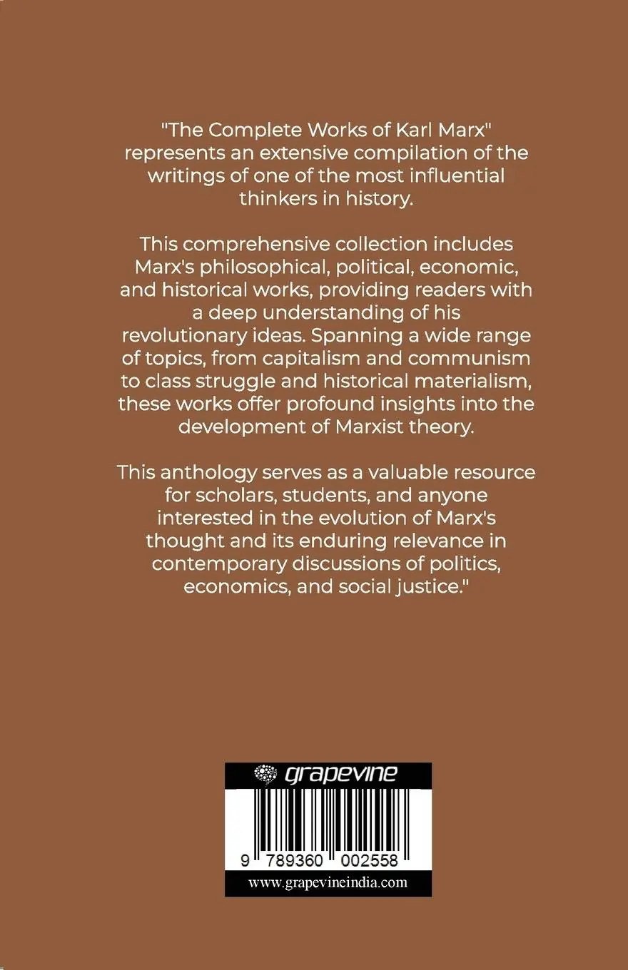 Rückseite: 9789360002558 | Complete Works of Karl Marx (Grapevine edition) | Karl Marx | Buch