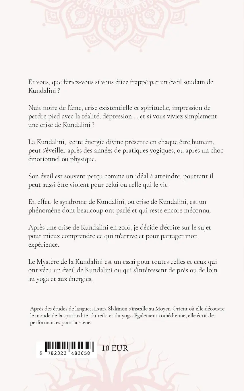 Rückseite: 9782322482658 | Le mystère de la Kundalini | Laura Slakmon | Taschenbuch | Französisch