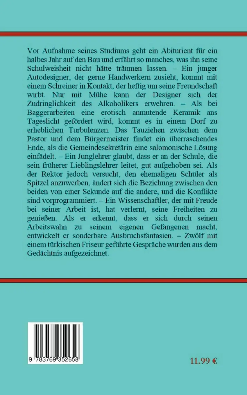 Rückseite: 9783769352658 | Die heiße Sphinx und andere Erzählungen | Yelmo Schütz | Taschenbuch