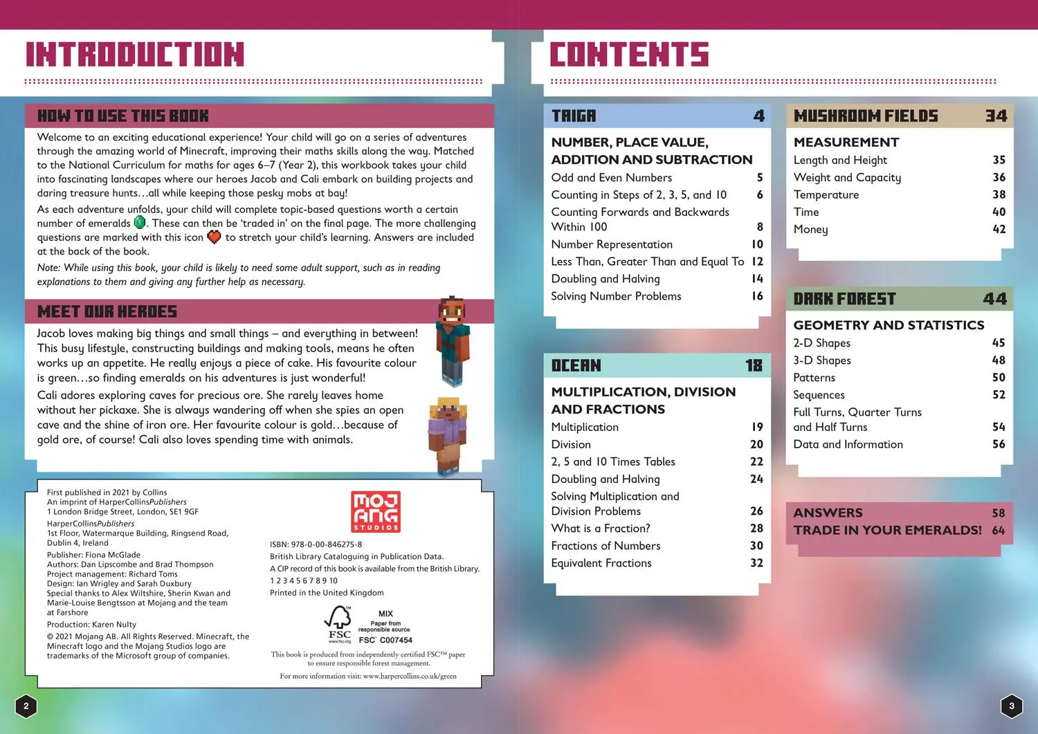 Bild: 9780008462758 | Minecraft Maths Ages 6-7 | Official Workbook | Collins Ks1 | Buch