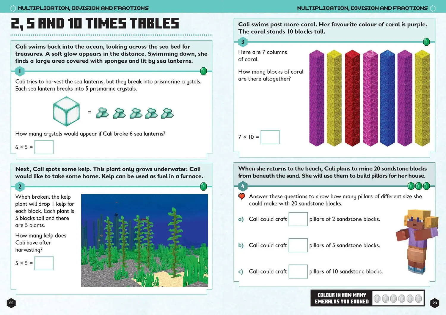 Bild: 9780008462758 | Minecraft Maths Ages 6-7 | Official Workbook | Collins Ks1 | Buch