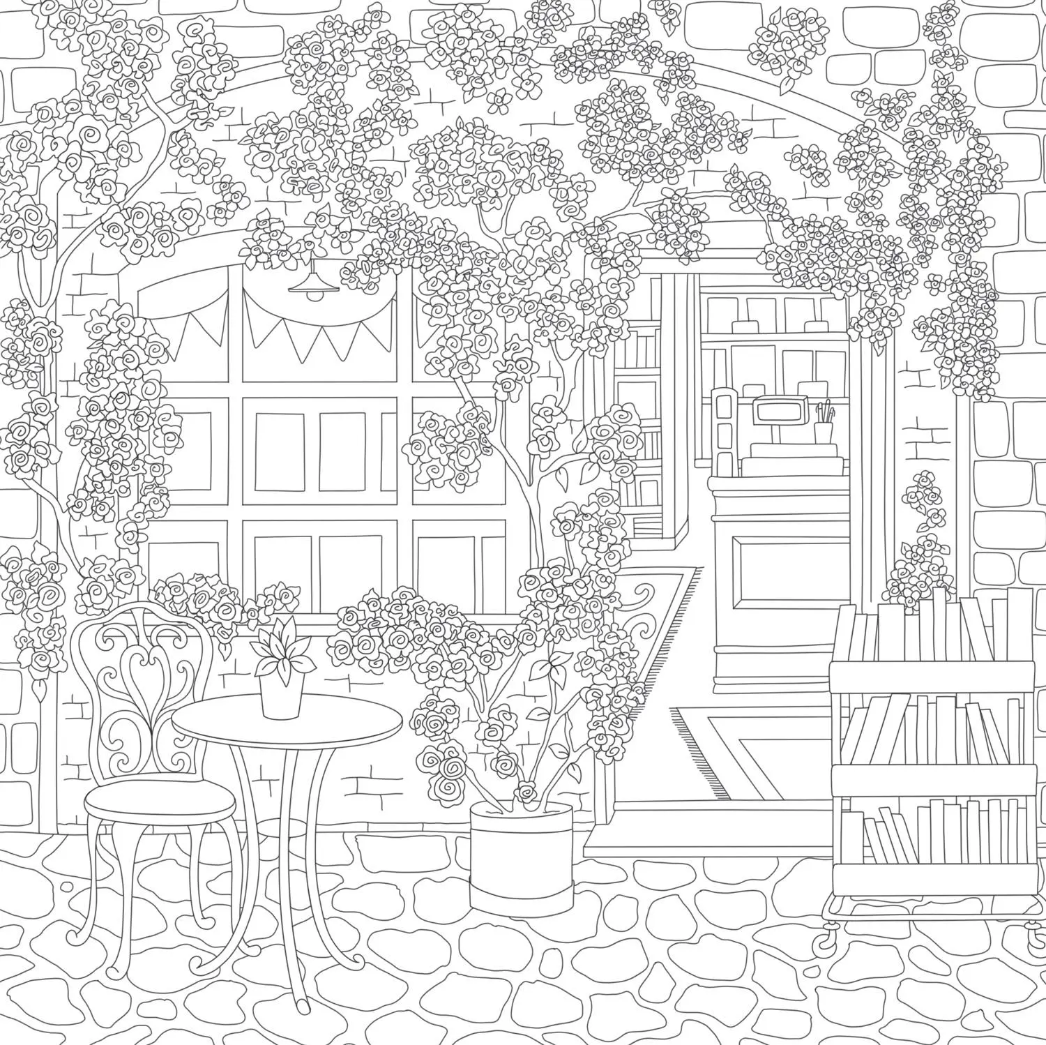 Bild: 9780008772758 | Cozy Bookshops: Colouring Book | Chrissy Lau | Taschenbuch | Englisch