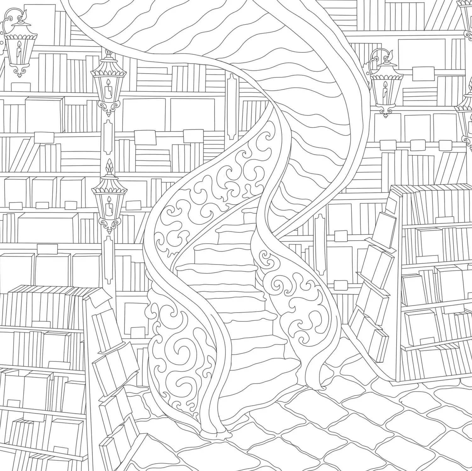 Bild: 9780008772758 | Cozy Bookshops: Colouring Book | Chrissy Lau | Taschenbuch | Englisch